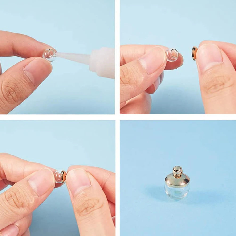 

10pcs Glass Ball Charms Clear DIY Jewelry Making Mini Pendant Diy Supplies Accessories Necklace Craft Supplies