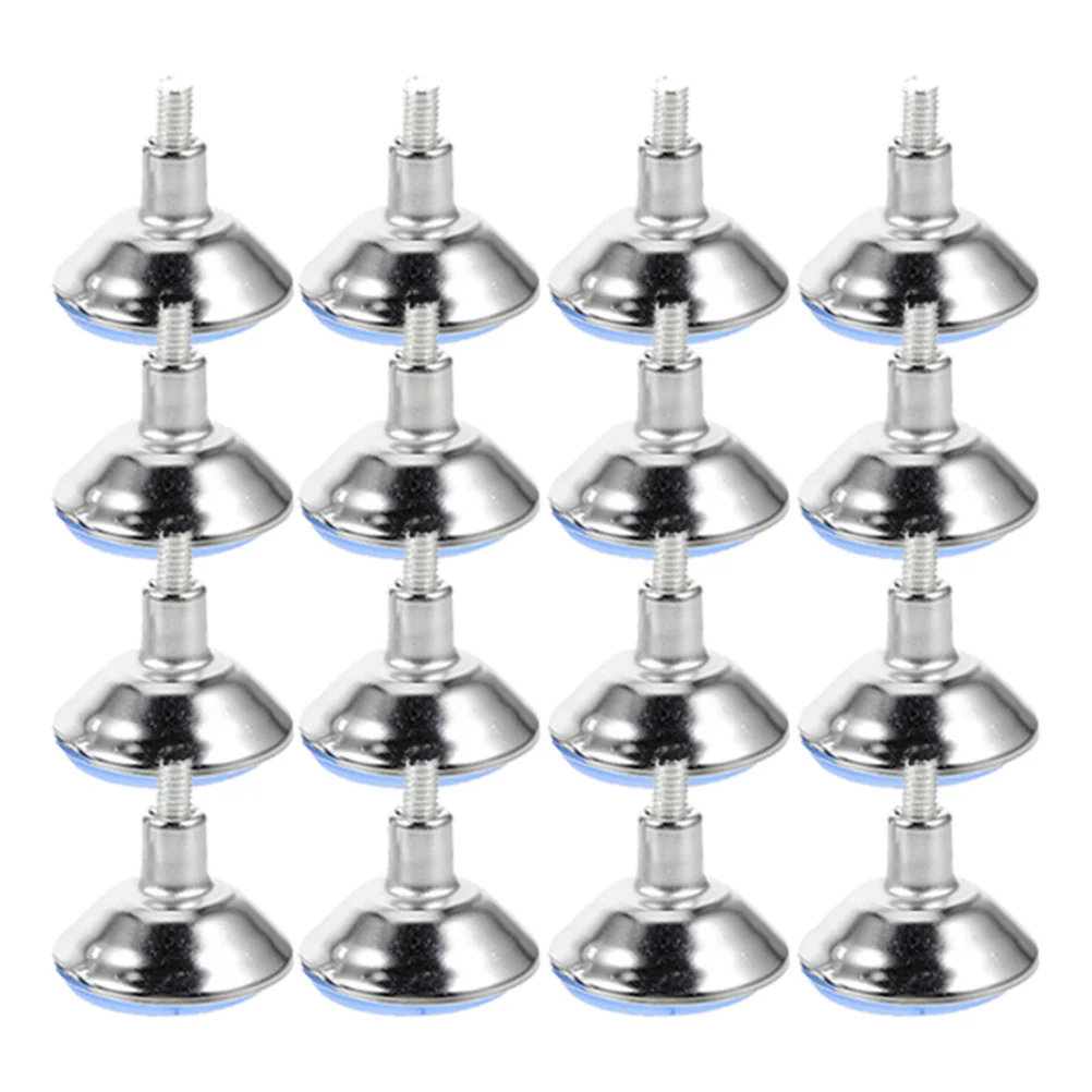 

16pcs Furniture Glides Levelers Replacement Feet For Chair Table Sofa Cabinet Durable Adjustable Height Noise Reducing Metal