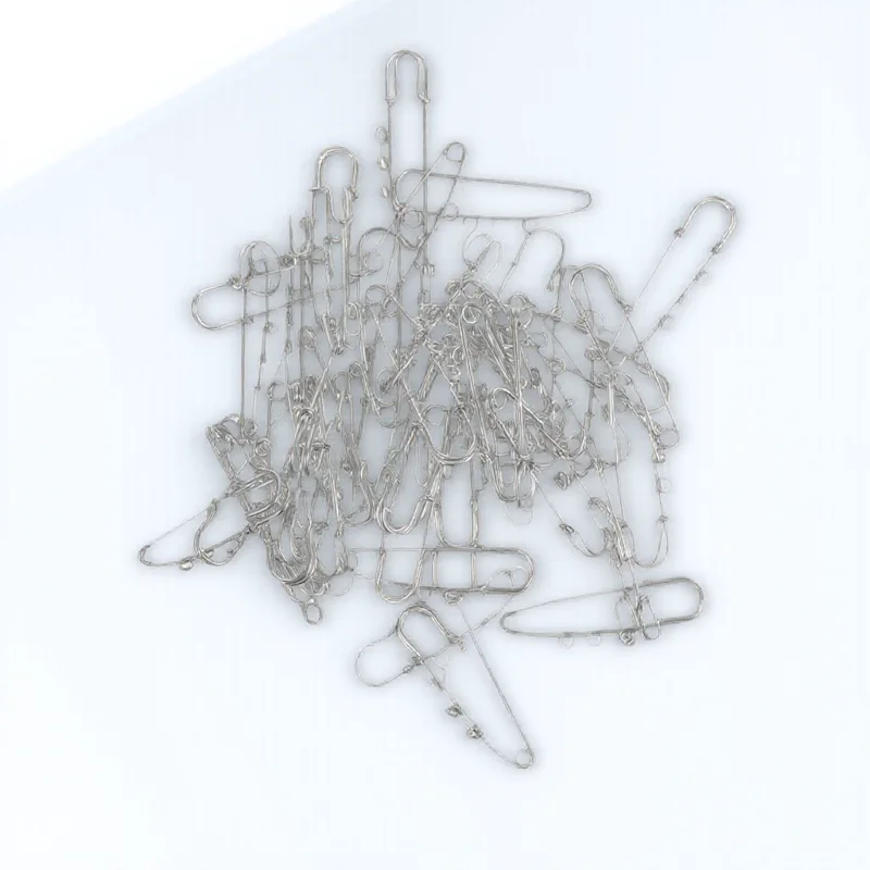 

50Pcs Safety Pins Brooch Findings Metal Pins with Holes DIY Jewelry Dress Craft Accessories DIY Brooch Safety Pin