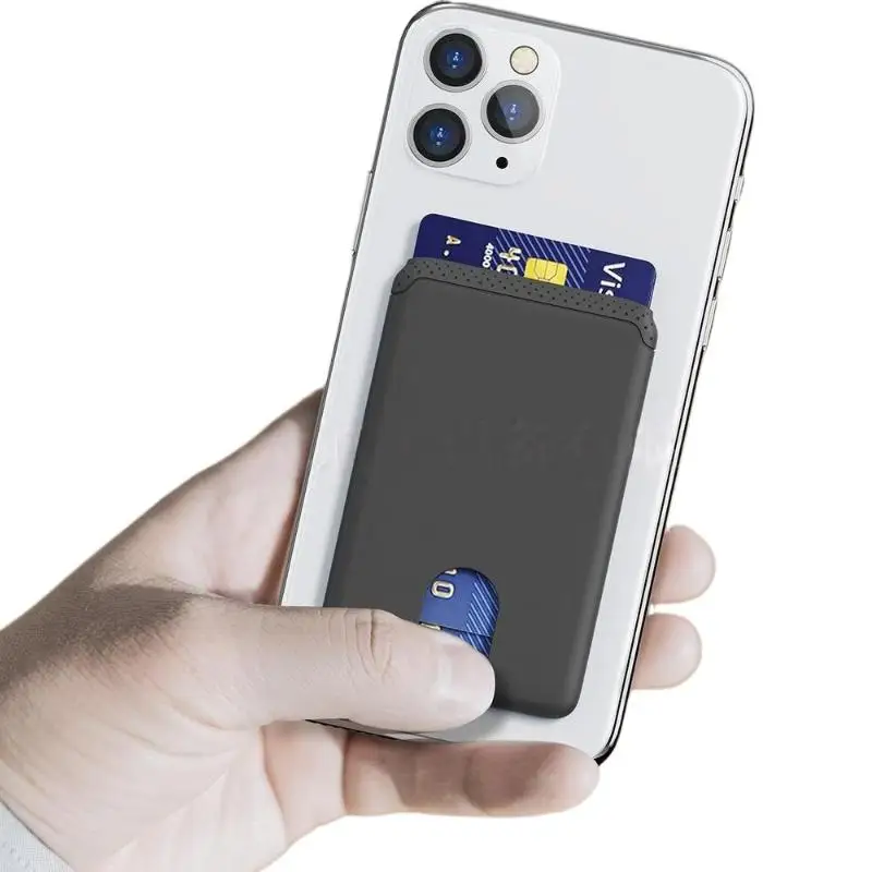 1 Stück, selbstklebende, weiche Silikon-Handyhülle mit Kartenfach, kompatibel mit Android-Telefonen. – Detail 6