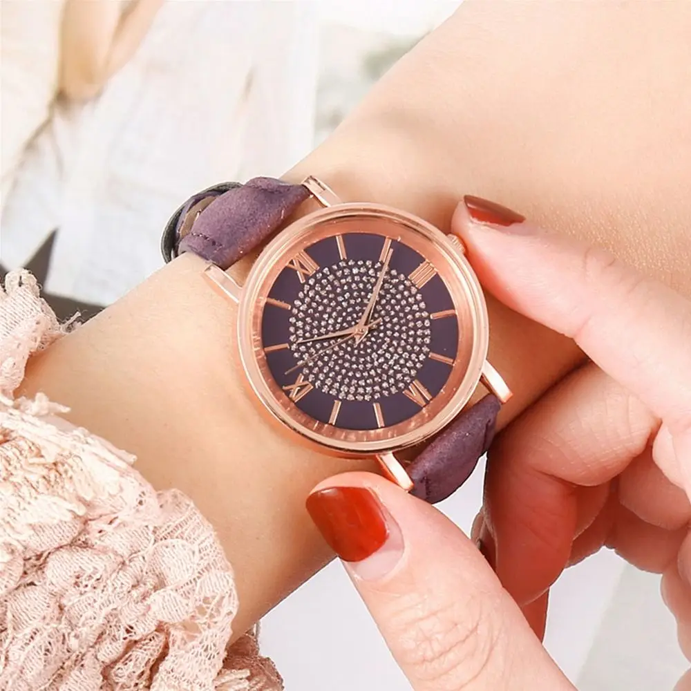 High Quality Waterproof Round Dial Casual Exquisite Ladies Watch Quartz Watch Wristwatch