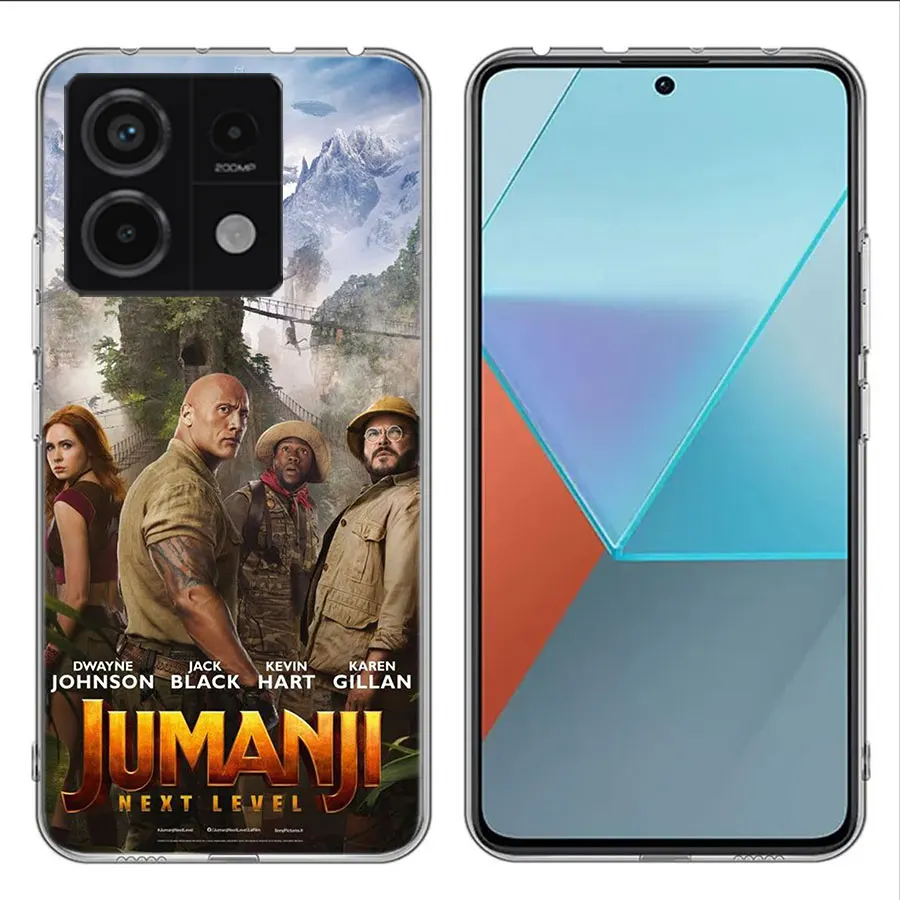 Jumanji Welcome to the Jungle Clear Phone Case For Xiaomi Redmi Note 11 11S 11T 11E 10 10S 9 9S 9T 8 8T Pro 7 K70 K60 K20 TPU Pa