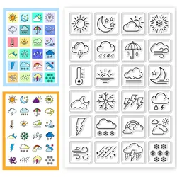 2024 New Weather icon stamp Clear Stamps for Scrapbooking Transparent Silicone Rubber DIY Photo Album Decor