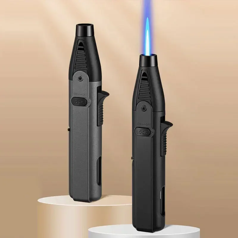 Portable Turbo Torch Lighter 1300℃ Jet Flame Gas Lighter Refillable Butane Kitchen BBQ Ignition Gun Windproof Candle Lighter