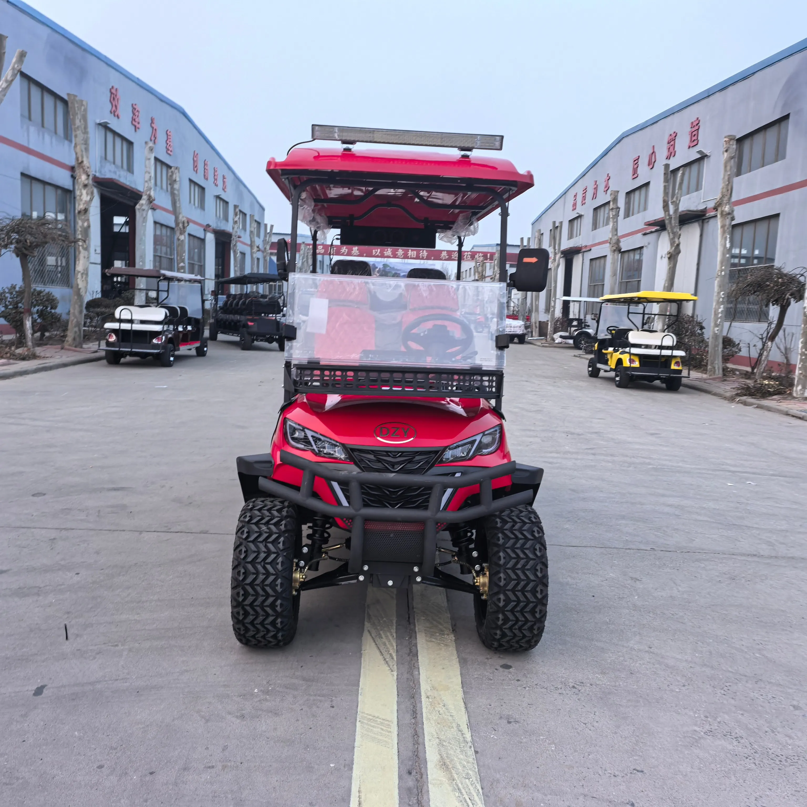 High-quality New Design Factory Price Electric Golf Cart 4 Seats Seater Customized 2+2 Seats Off-road Reception Vehicle Patrol