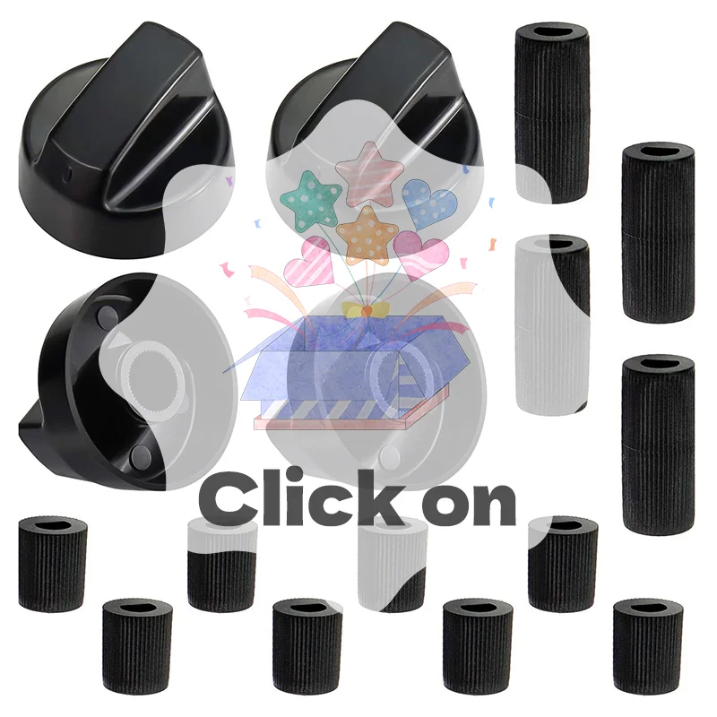 

4Pcs Replacement Switc Knob Plastic Knob Gas Stove Control Knob General Range Oven Knob Cooker Hob Knob For Benchtop Burner
