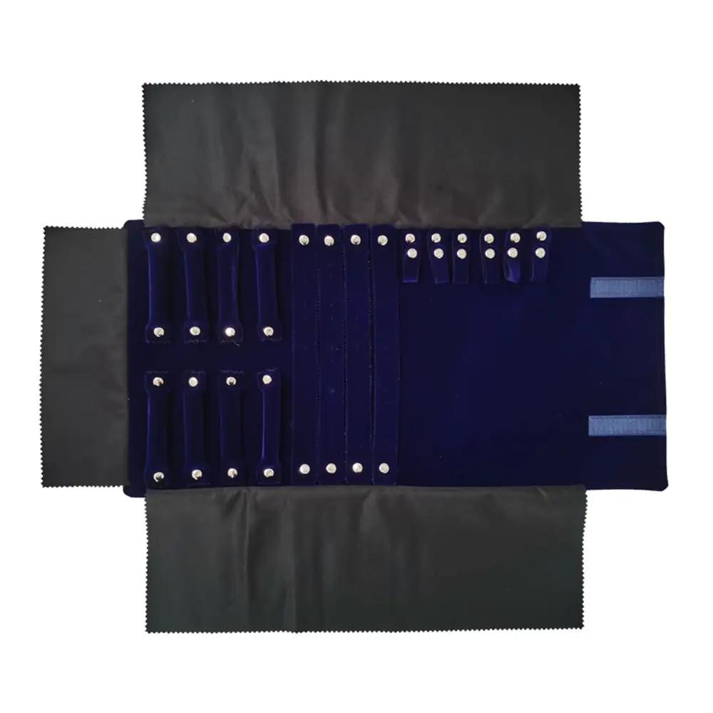 حقيبة تخزين مريحة لعرض المجوهرات أثناء السفر، حقيبة مضادة للحشف من مادة مخملية متعددة الوظائف