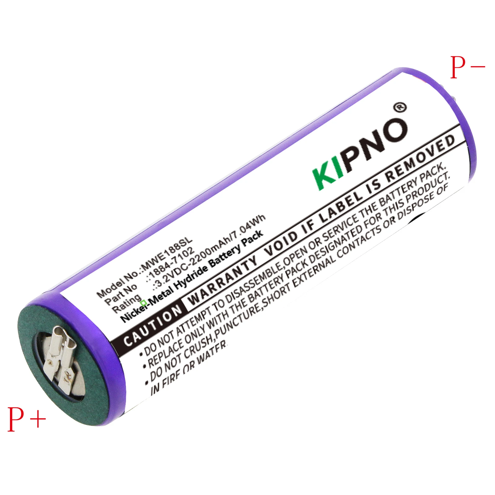 KIPNO 2200mAh 1884-7102 Battery for Moser Ermila 1884, 1885, 1884 Li+Pro, 1885 Motion, Wahl Ermila 1884, 1885