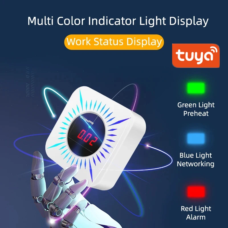 

‌ Умный детектор CO Tuya — сигнализация 80 дБ и беспроводная домашняя автоматизация, мониторинг газа в реальном времени для кухни/спальни