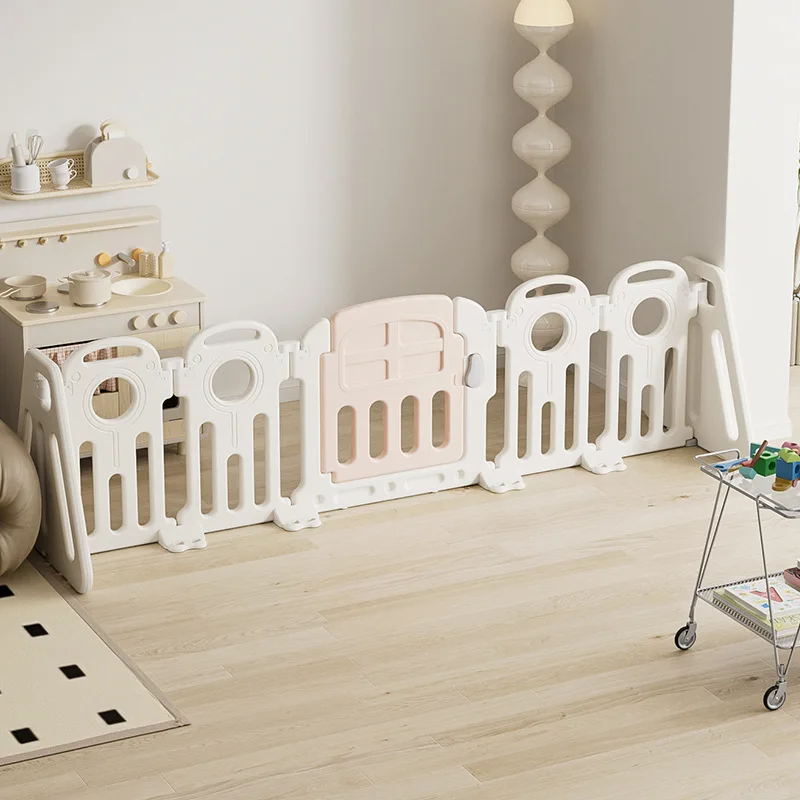 

Three Panel Baby Playpen Indoor Home Safety Play Yard Portable Foldable Secure Barrier Baby Walker Easy Setup Parque Bebe