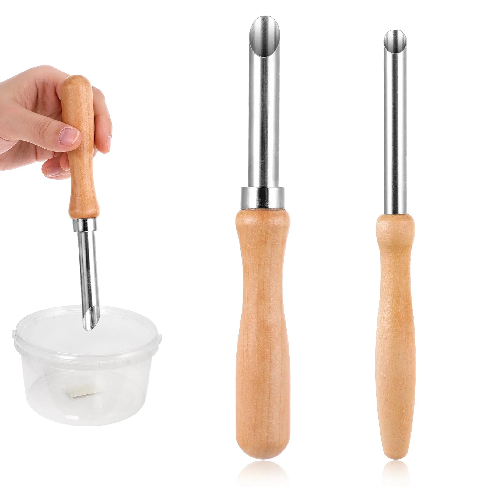 Straw Puncher for Plastic Lids Lemonade, Hole Puncher for Plastic Lids, Lemonade Cup Lid Hole Puncher for Straw (2 Pack)