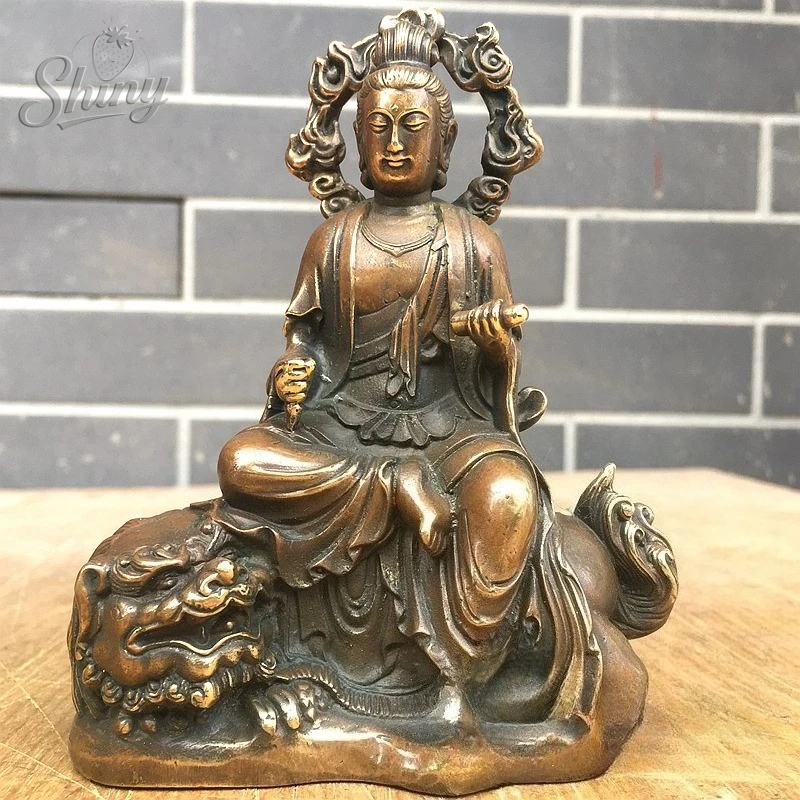 

Статуэтка тибетского буддийского бога Манджушри, статуя Будды для поклонения, защита, богослужебный предмет, декоративный элемент для интерьера