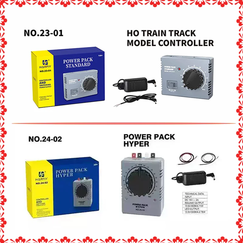 HO Scale HF Model Train Analog Power Pack 23-01 24-02 Universal Railway Track Controller