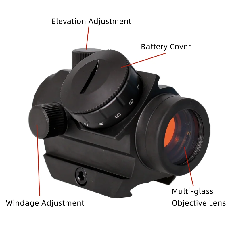 Red dot 1x20  holographic sight 11mm/20mm track installation red dot holographic tactical sight hunting rifle scope for hunting