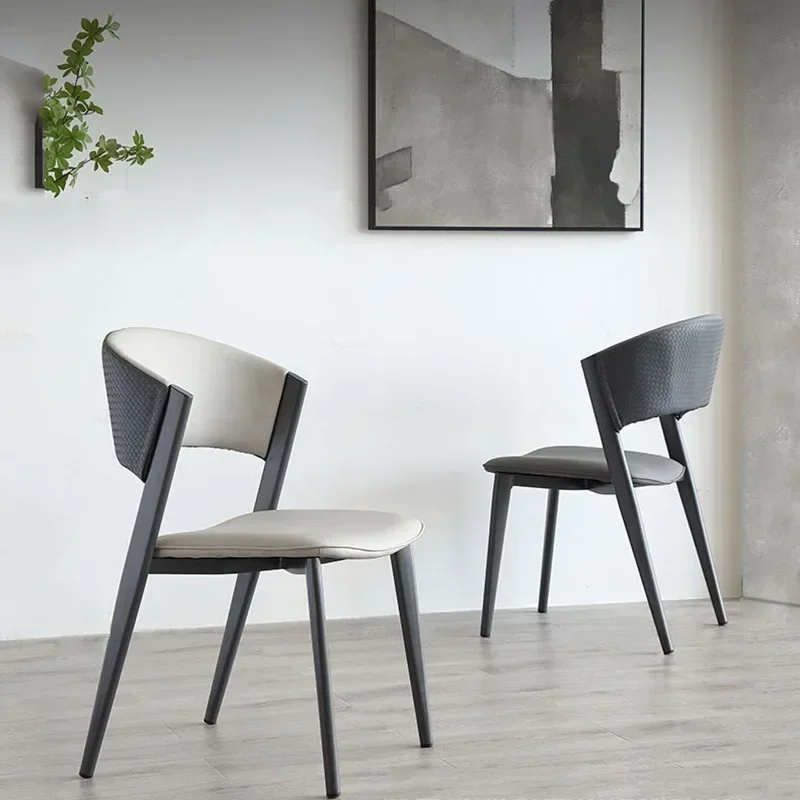 Relax Luxury Dining Room Chairs Design Comfortable Nordic Italian Kitchen Dresser Chairs Modern Floor Sedie Cucina Home Furiture