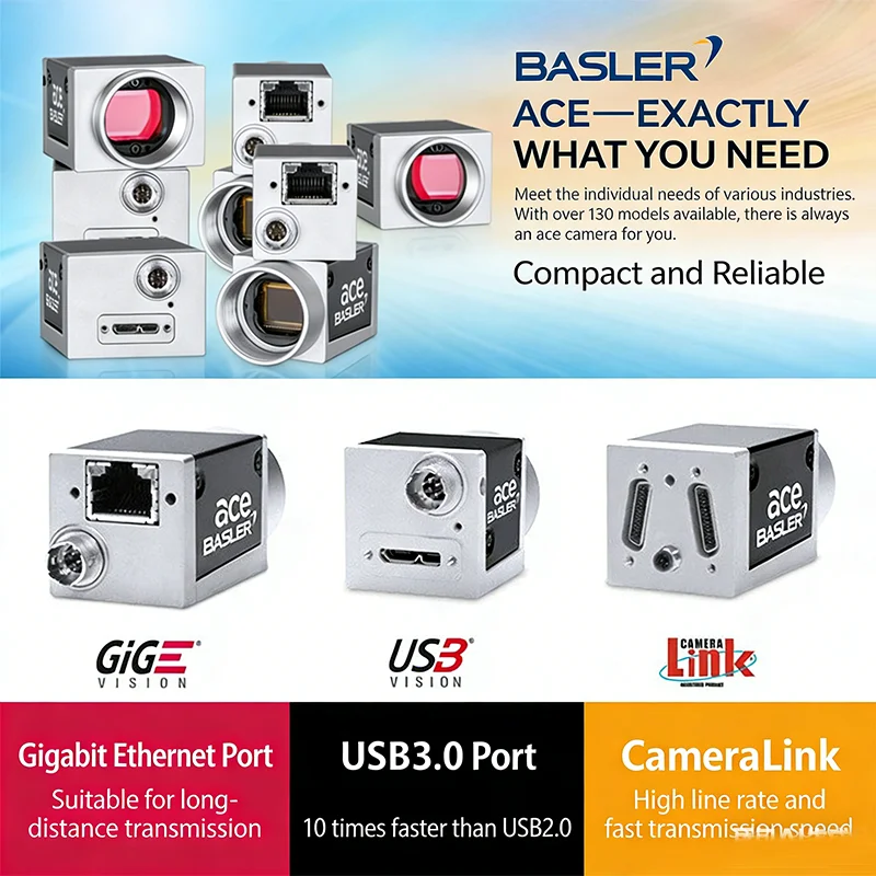 Basler Industrial Camera aca640-120gc， aca640-100gc GigE Area Scan Camera
