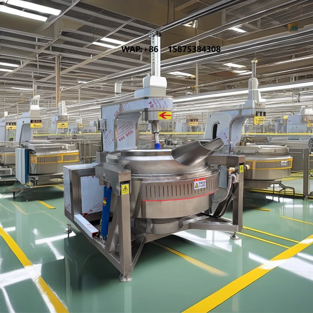 Industrial Electric/Gas Heating Planetary Cooking Mixer Candy Sugar Sauce Making Machine Jacketed Kettle with Agitator