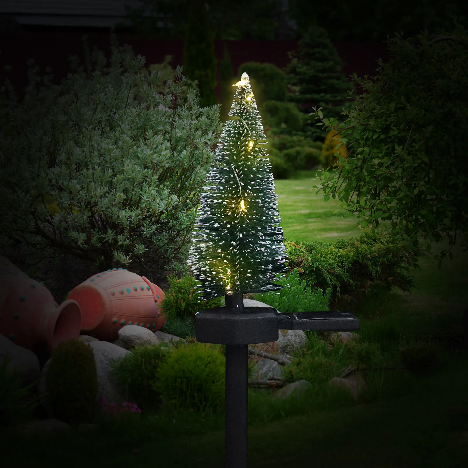 1 шт., Рождественская елка, солнечная лампа, уличный садовый декоративный светильник, водонепроницаемый светильник для рождественской елки для двора, патио, лужайки 1 шт., Рождественская елка, солнечная лампа, уличный садовый декоративный светильник, водонепроницаемый светильник для рождественской елки для двора, патио, лужайки