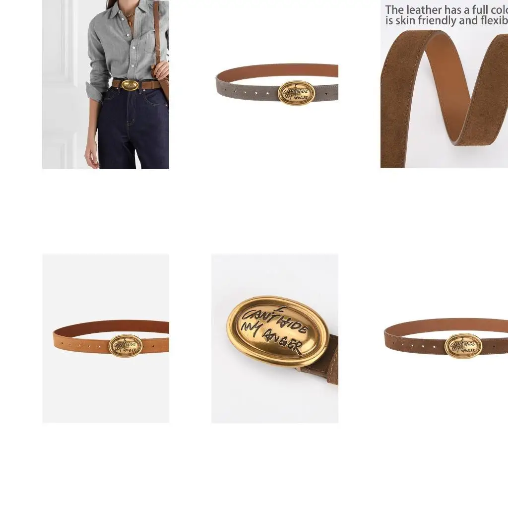 652f Все соответствующие овальные пряные ремни для женщин и девушек Популярные кожаные ремень для защелки