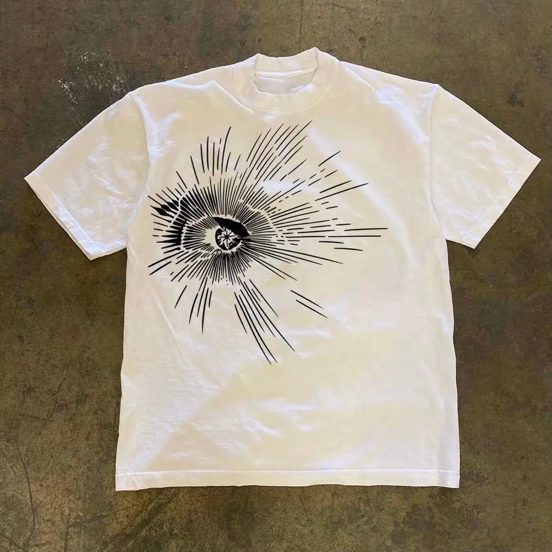 Y2K Grunge Anime Girl Portrait Aesthetic Graphic T-Shirt Cotton Men Women Streetwear Tee