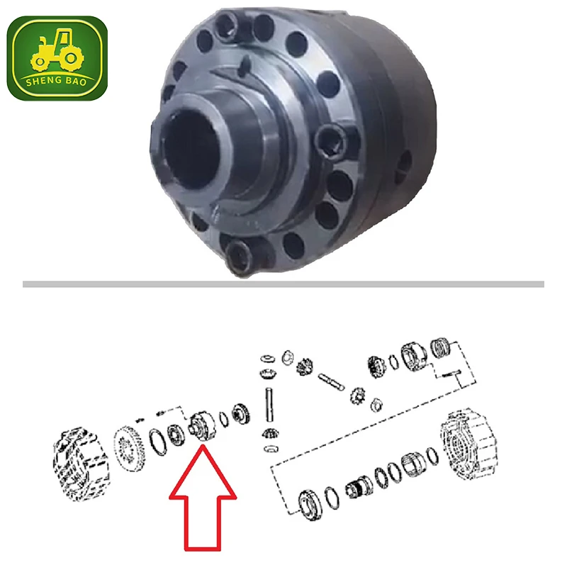 AT186312 AT338798 مجموعة التفاضلية الخلفية للحفار تناسب جون ديري 310E 310SE 315SE 310G 310SG 210LE 410E 410SE 410G