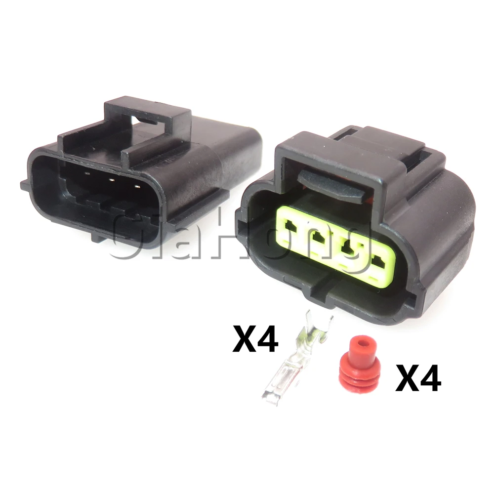 1 Set 4 Ways Starter Auto Parts Car PCB Sealed Connector 178399-2 184046-1 Automobile Accelerator Pedal Waterproof Wire Socket