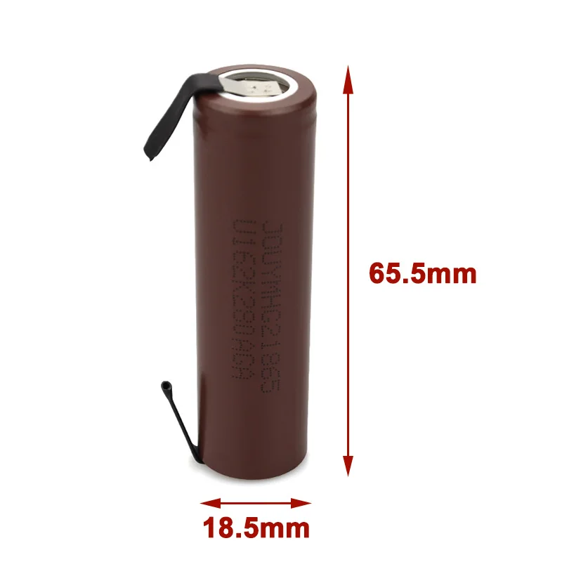 HG2 3.7V 18650 Battery for Screwdriver 18650 Rechargeable Li-ion Batteries High Current Discharge 30A Power Cell(Welding Nickel)