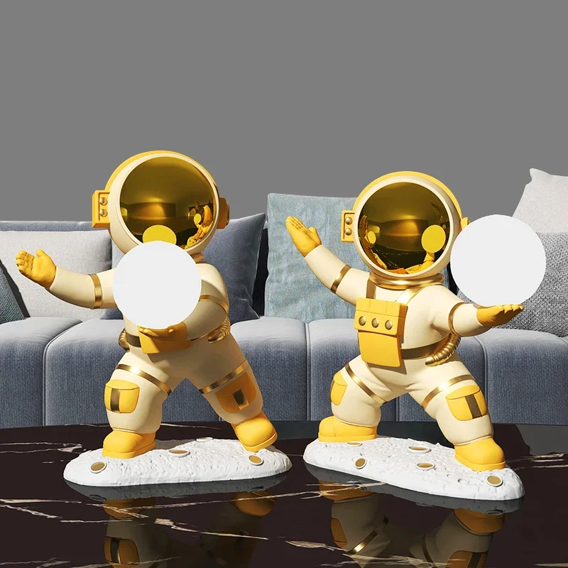 

Home Decor Astronaut Resin Statue Room Decor Figure Sculpture Decoration Home Accessories Figurines For Interior Night Light