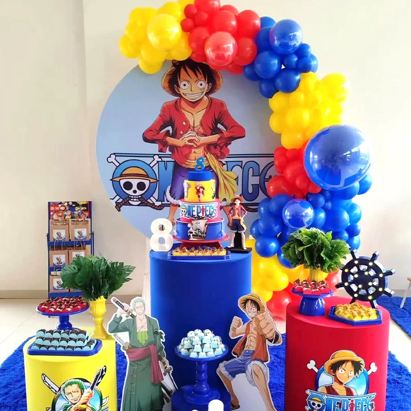 

Набор фольгированных шаров Аниме One Piece Луффи, гирлянда-арка, латексные шары, шары-цифры, украшения для дня рождения, детского праздника, подарки, игрушки