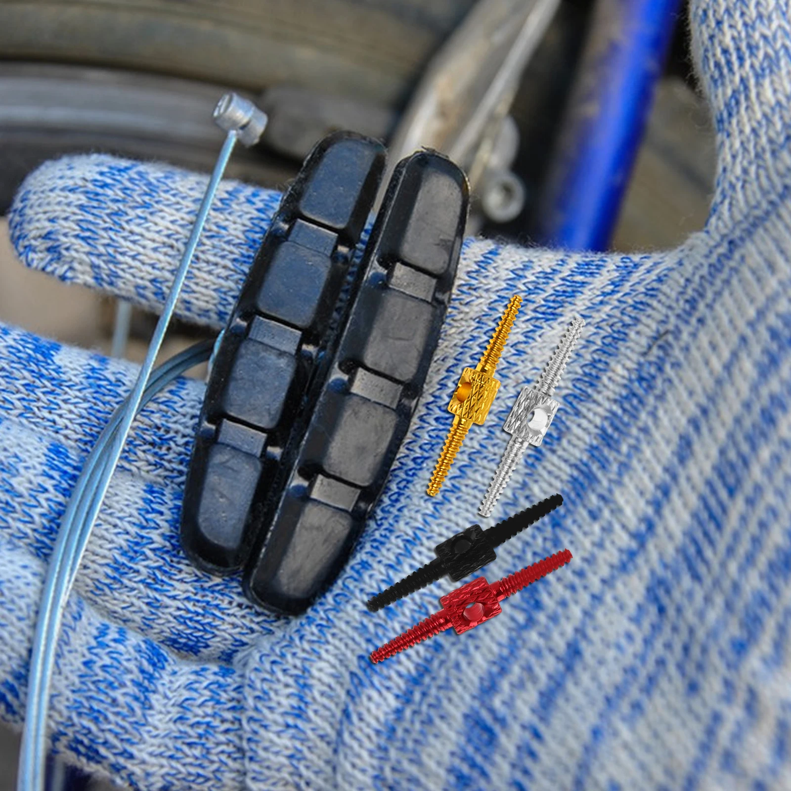 

4Pcs Bicycle Accessories Premium Bike Cable End Caps Corrosion Resistant Metal Tips for Brake Gear Protection Cycling Needs