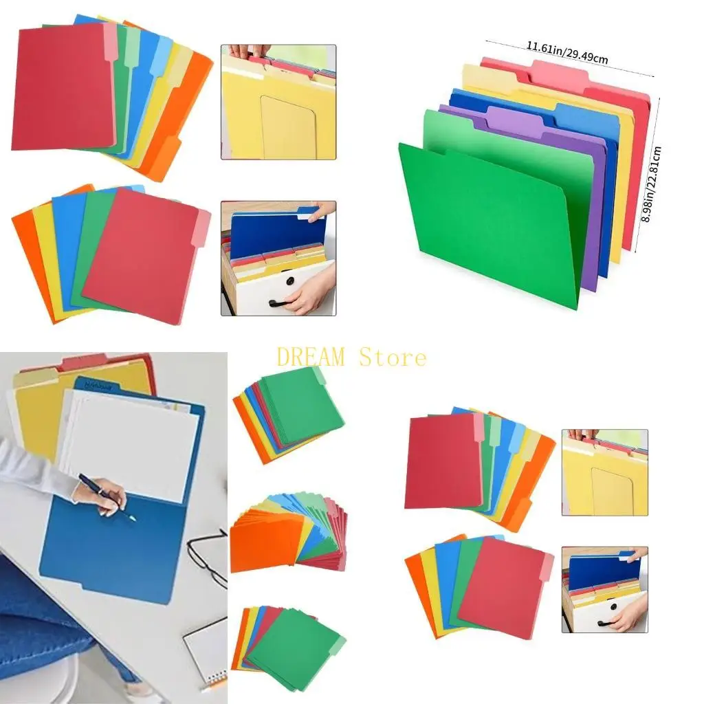 

30 Pcs Paper File Folders Paper Folders Letter Size Folders for Students Teacher best sale