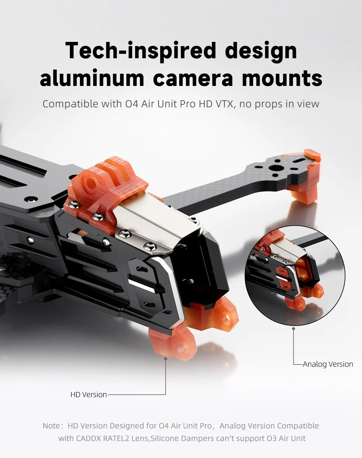 GEPRC GEP-MOZ7 V2 Frame 7.5-inch Long-range Frame Designed for the O4 Air Unit Pro HD VTX and Supports 8-inch Propellers