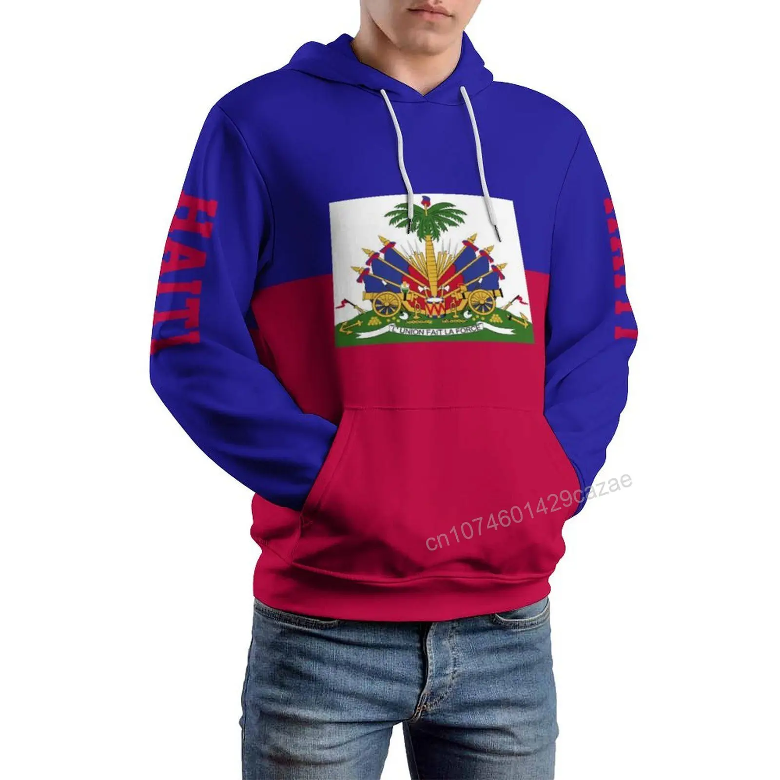 Haiti Country Flag 3D Hoodie Polyester Cool Men Women Harajuku Sweatshirt Unisex Casual Pullover Hoodies