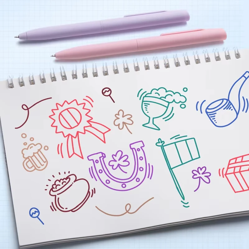 6 개/대 Morandi 컬러 젤 펜 0.5mm 젤 펜 세트 메모 작성 그리기 학생 문구 용품 사무실 액세서리 선물