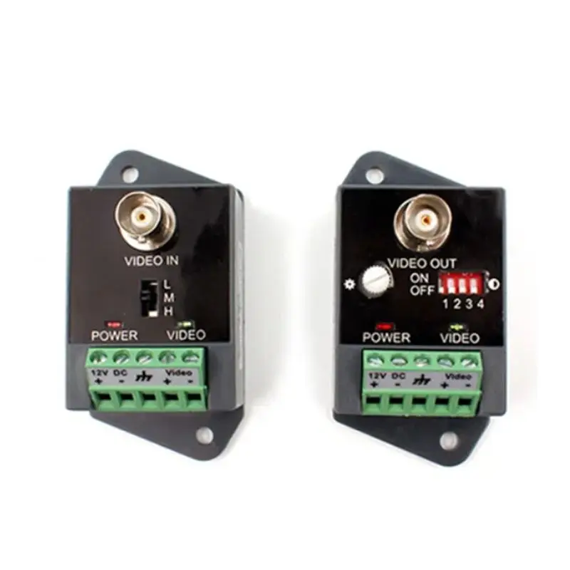 

Y01A Single-Channel Active Video Balun For CCTV HD-TVI CVI AHD Active HD Video Transceiver Easy Install