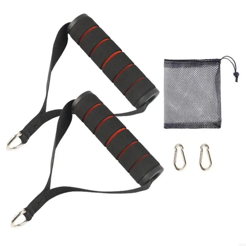 Resistance Band Handle, Handle For Fitness Workout Band Exercise Strength Training Gym Cable Attachment with Carabiner 