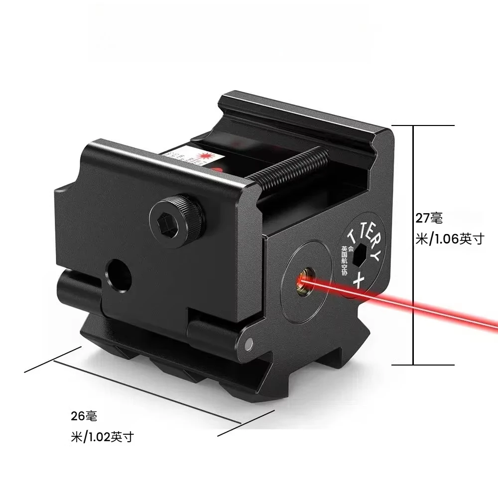

New Metal Tactical Low-Profile Undermount Red/Green Laser, Compact Design, Fully Adjustable Up/Down/Left/Right，for 20mm Rails