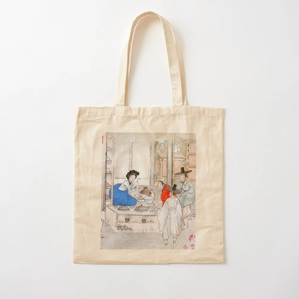 KOREA Traditional Painting - Shin Yun-bok - 005 Tote Bag Women's shopper bag Handbags tote bags aesthetic