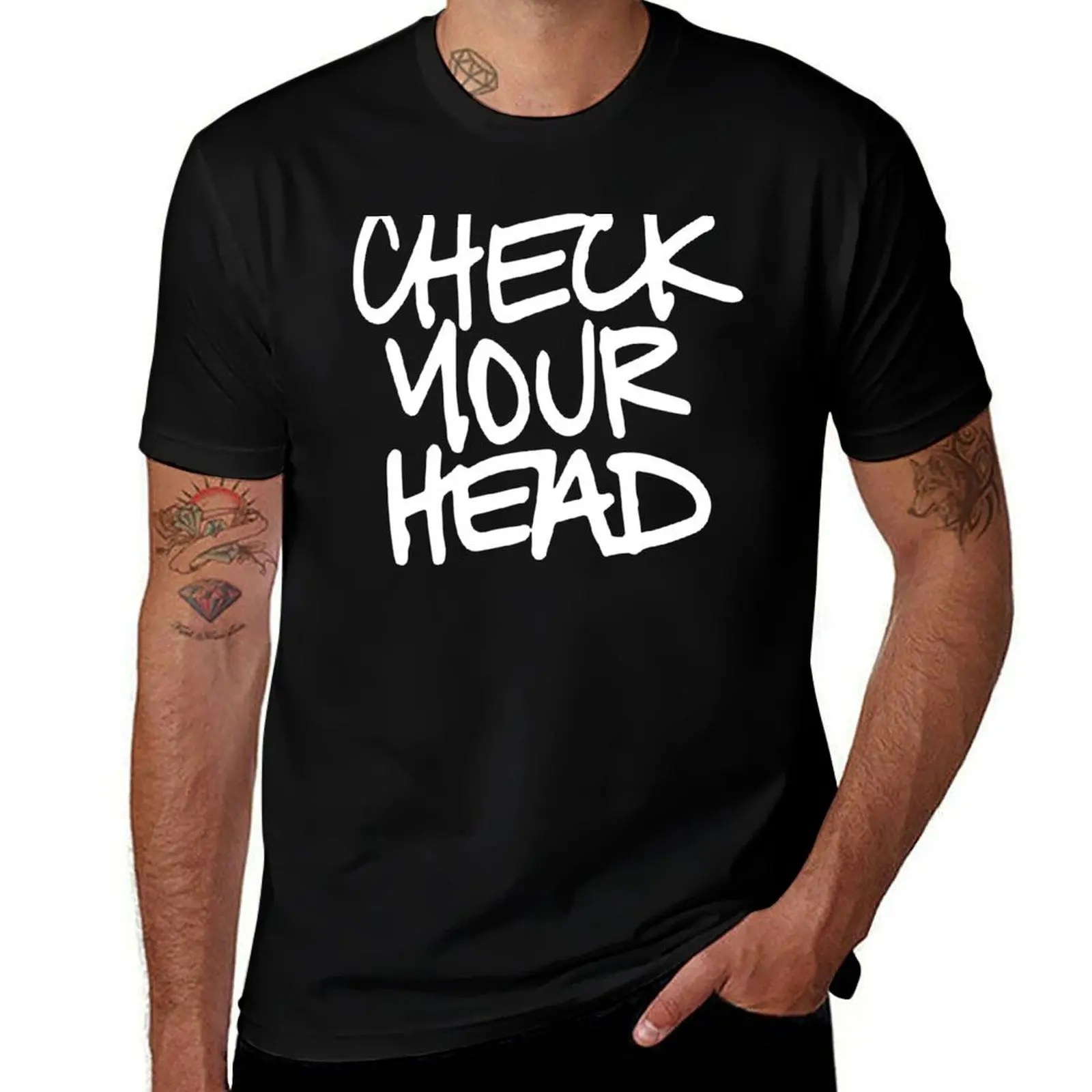 

Check Your Head T-Shirt t shirts with prints essential t shirt