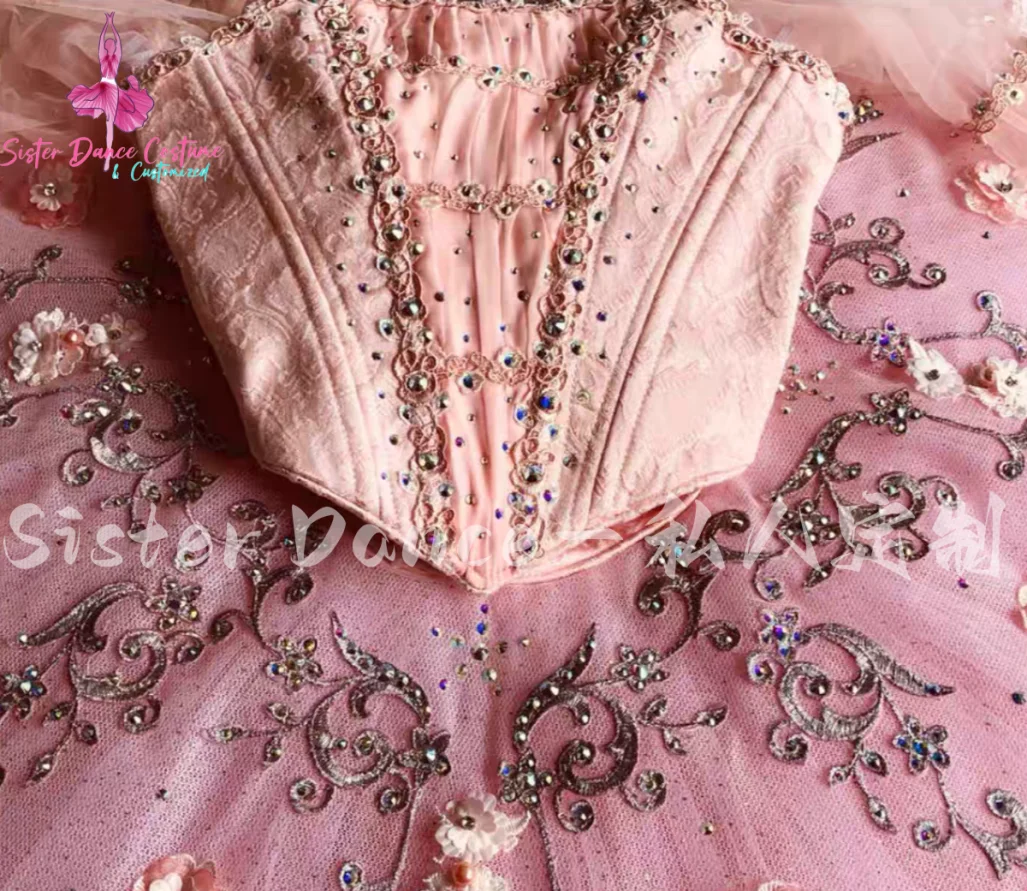 2024 New Professional high-end ballet tutu fairy doll and other roles tailored for adult children\'s competition dress