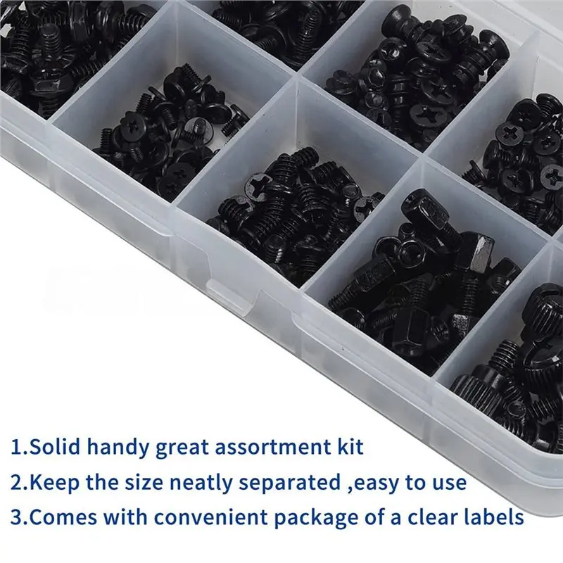 400 Pieces Boxed set  For PC Building And Repairing-Motherboard Standoffs Computer Screw Kit SSD Mounting Screws