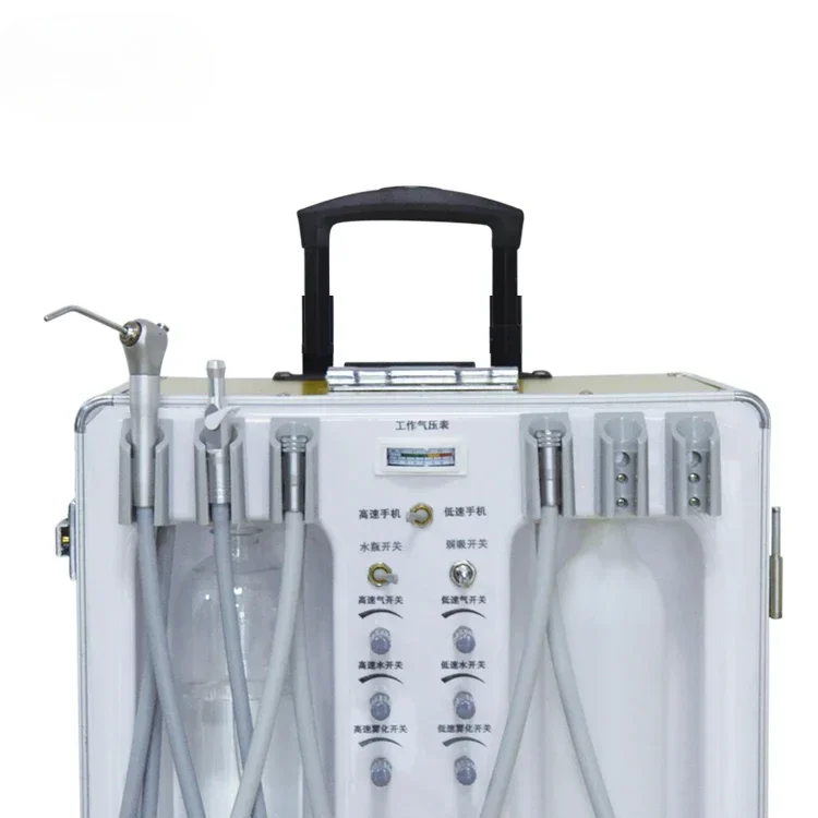 Factory price Aluminum Alloy  portable dental unit equipment with air compressor