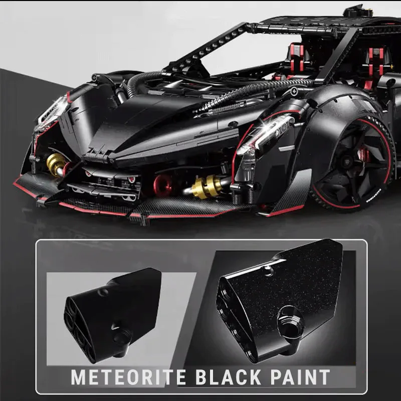 MOC Technology 1:8 Supercar اللبنات سيارة، 3809 قطعة GULY10639 الكبار صعوبة عالية لغز التجمع لعبة نموذج الصبي هدية