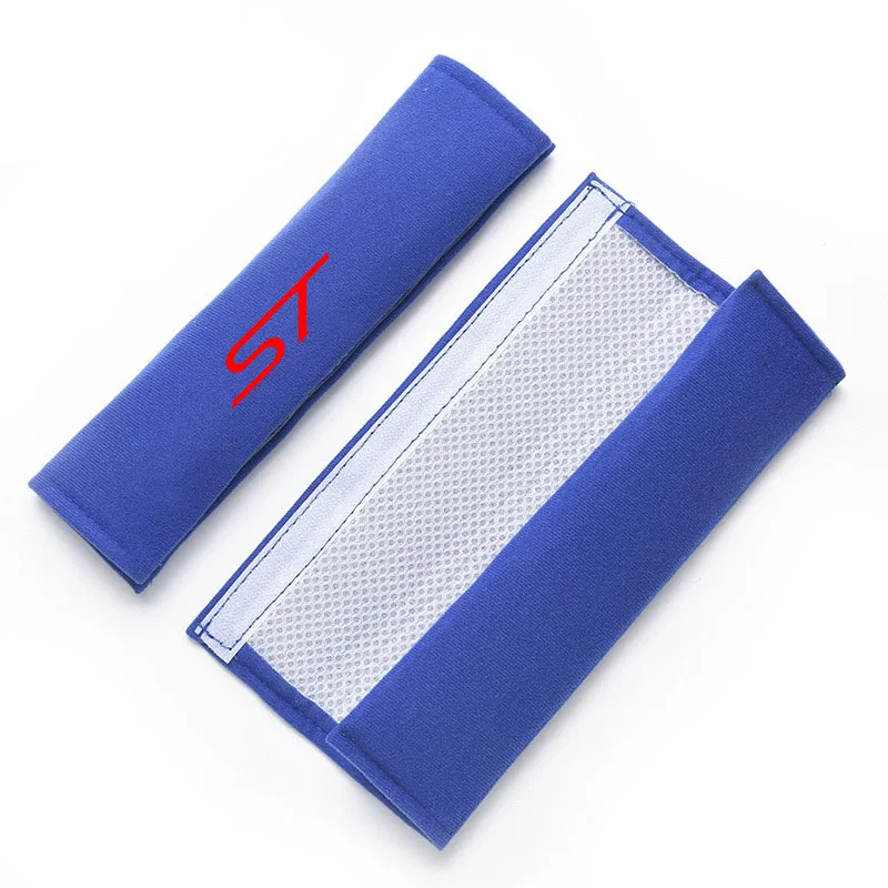 2Pcs Car Safety Belt Shoulder Cover Pad Plush Seat Belt Shoulder for ST Mondeo Fusion Kuga Focus MK2 Auto Interior Accessories
