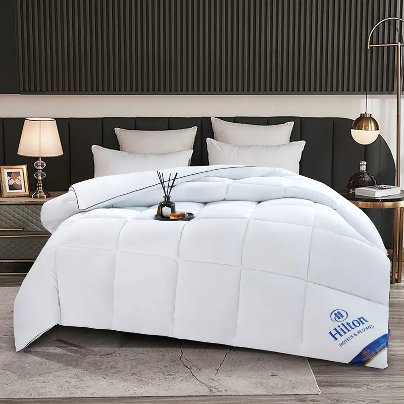 Hilton Hotel down Alternative Comforter Jewelry Gift Wrapped Bedding Quilt Coverlet for Autumn Winter Hotel Supplies view 3