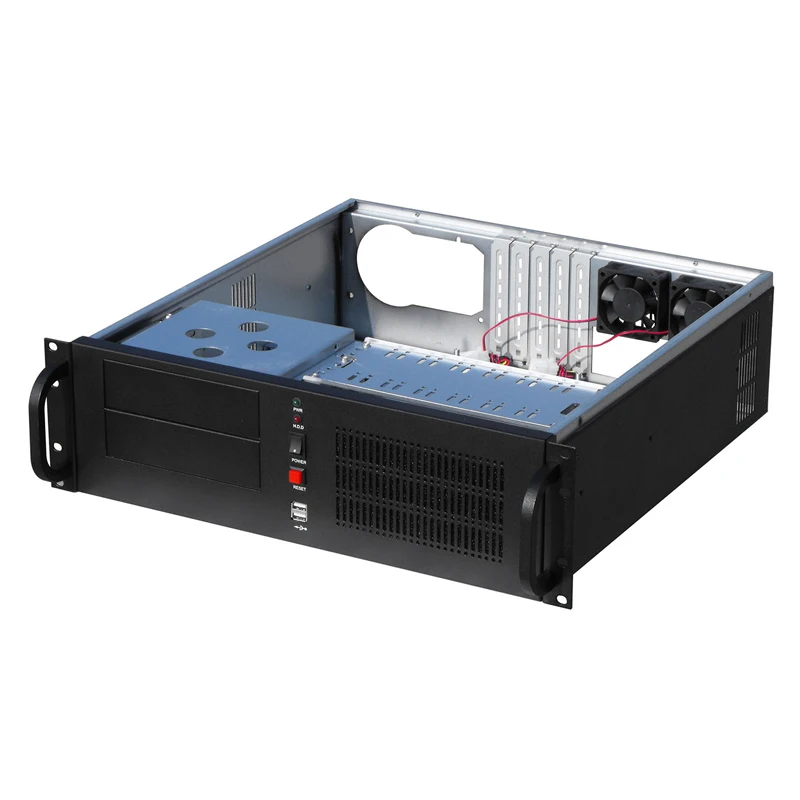 3U450B 7 Hdd Bays ATX Motherboard 3U Rackmount Server Chassis with 3 Fans PC Case for Cloud Computing Empty Server Case