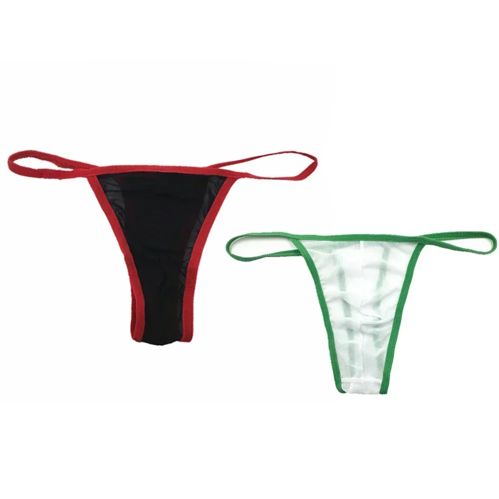 New Sexy Mens Mesh See Through Backless Low Rise G-Strings Underwear Briefs Thongs Jockstraps Swim Seductive Solid Male Thongs