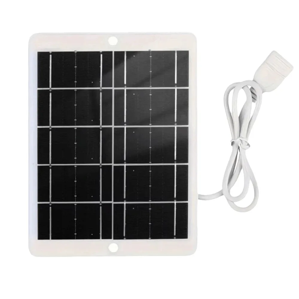 5V USB Solar Charger Panel with USB Output 2W/4W/6W/8W Solar Panel Charger High Efficiency Waterproof Portable Solar System