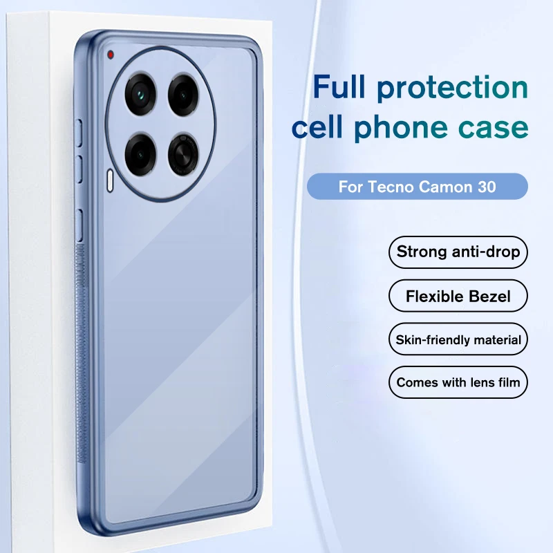 For Tecno Camon 30 4G 5G Full Lens Protective Case Shockproof Back Cover On For Tecno Camon30 Tekno Camon 30 Anti Scratch Coque