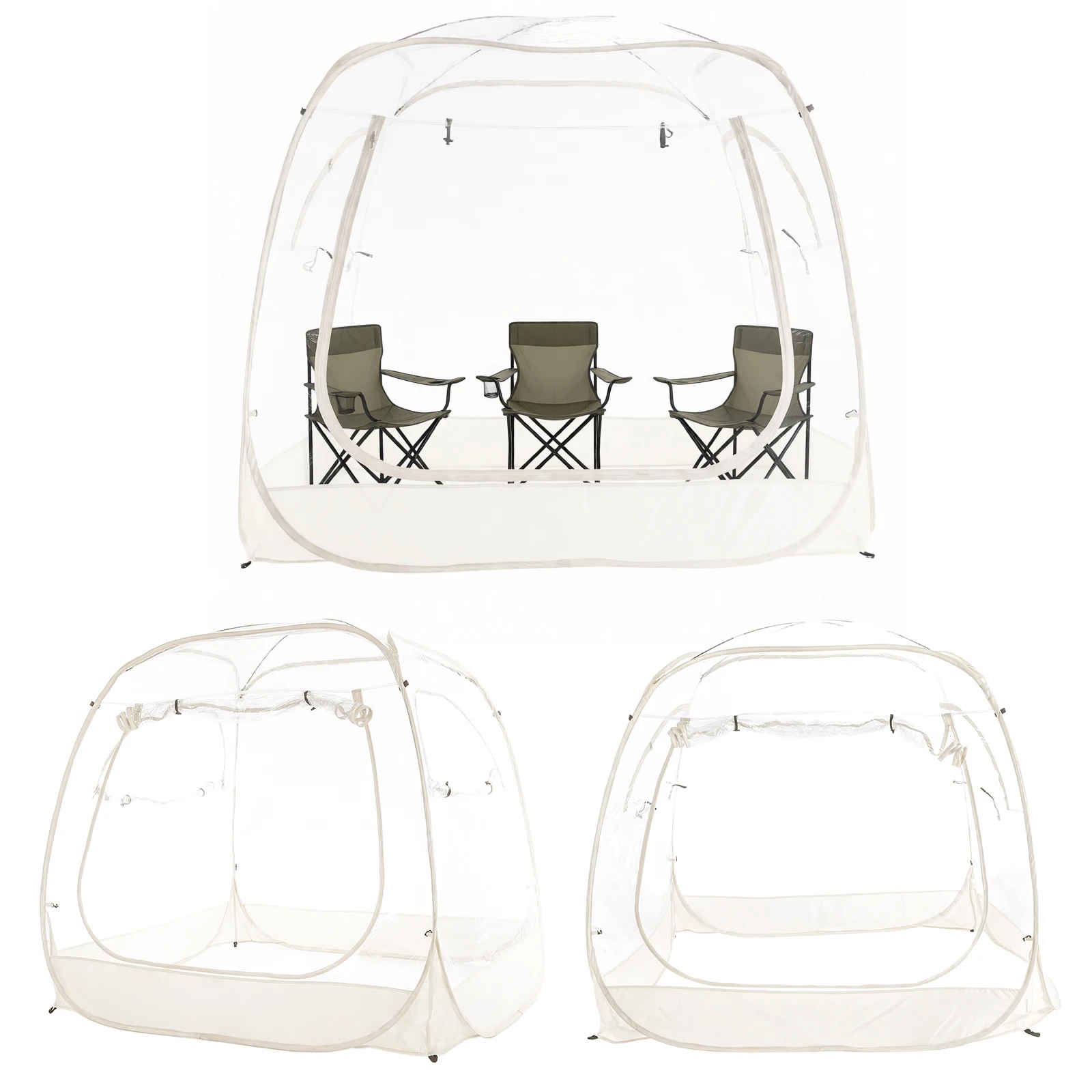 

Всепогодная палатка-тент 5x5 футов, большая, для 2-4 человек, для спортивных мероприятий, кемпинга, рыбалки, болельщиков